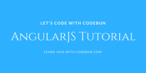 AngularJS Tutorial