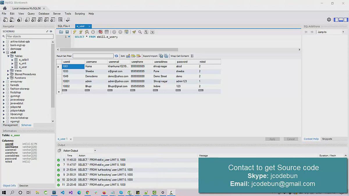 'Video thumbnail for Online Electricity bill management system project in Java'