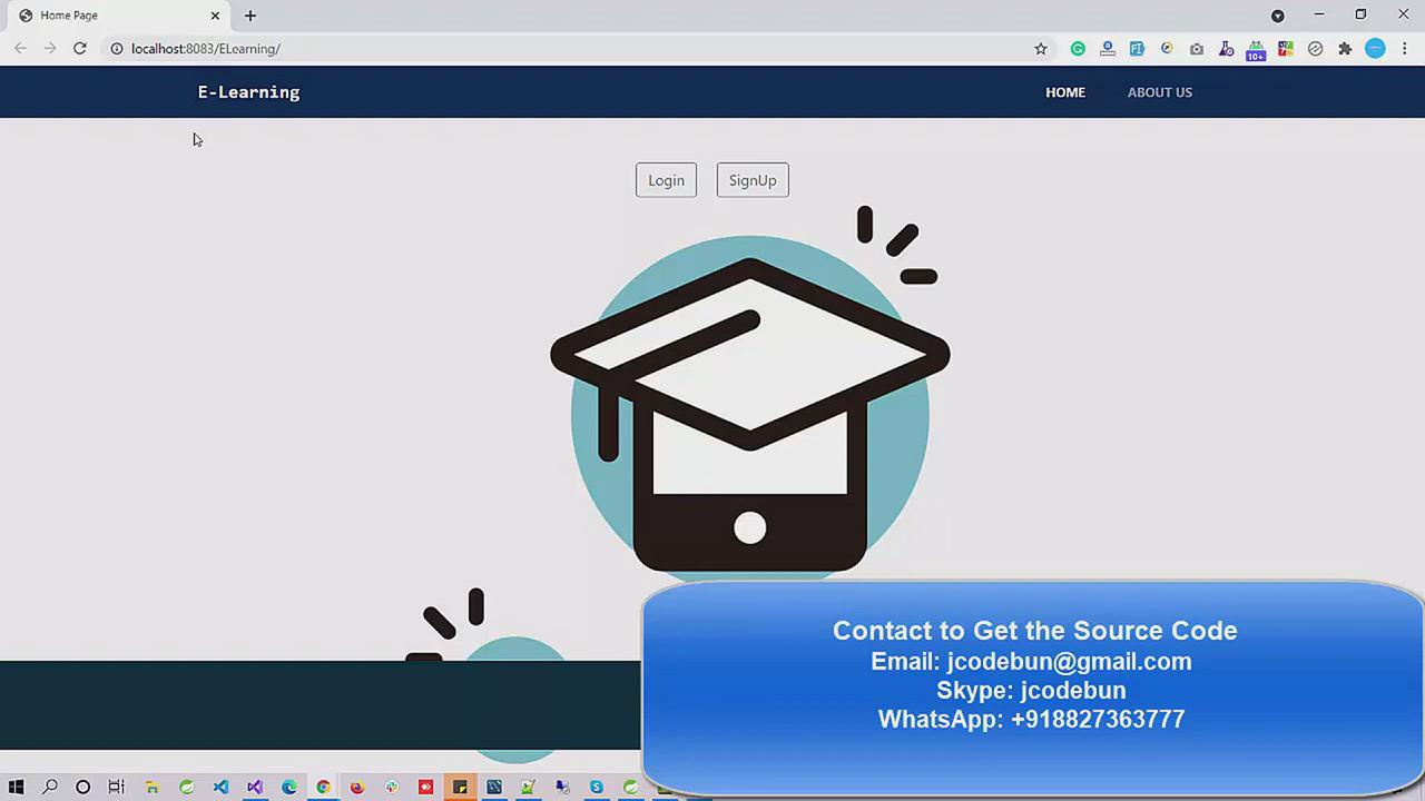 'Video thumbnail for E Learning Project in Java'