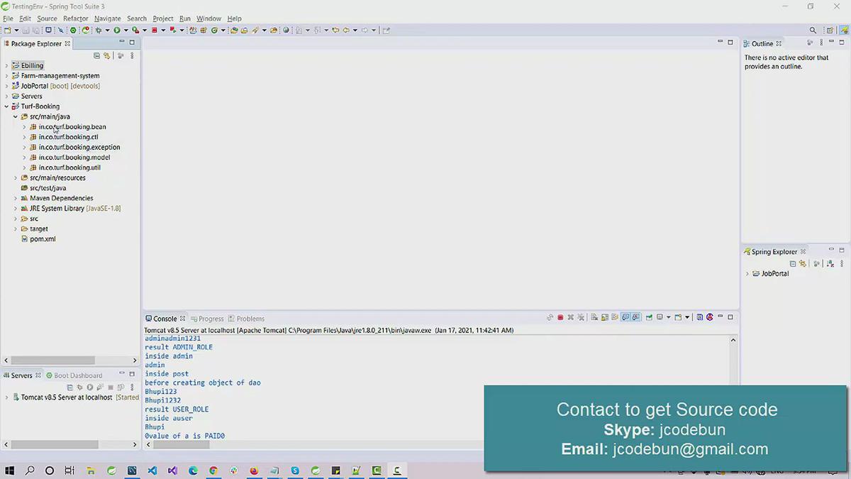 'Video thumbnail for Online Turf booking project in java'