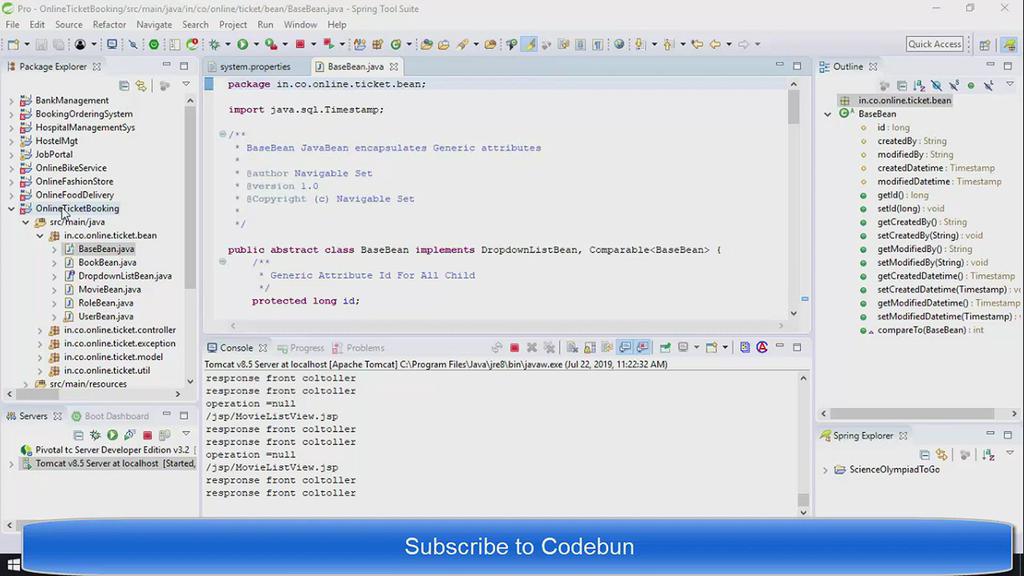 'Video thumbnail for Online Movie Ticket booking project in java'