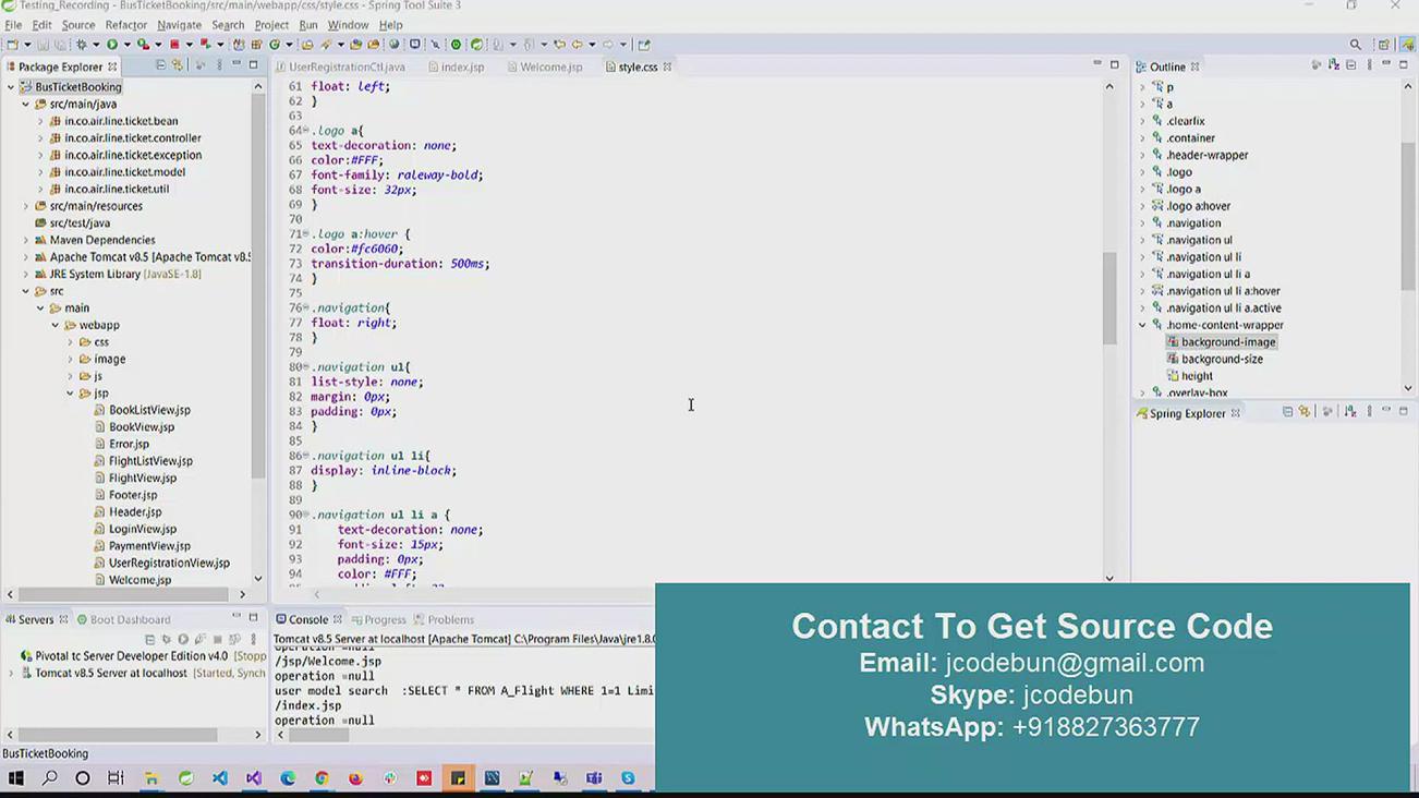 'Video thumbnail for Online bus ticket booking project in java'