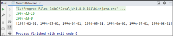 Write a java program to find the difference between Dates in months ...