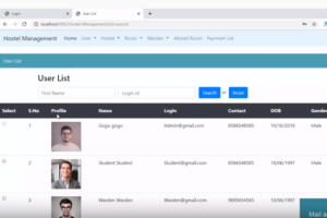 Hostel Management system project in java
