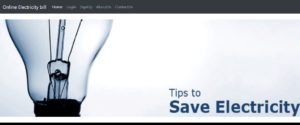 Online electricity bill management projec