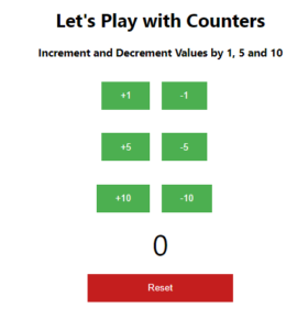 Create a simple Counter application in ReactJs – Codebun