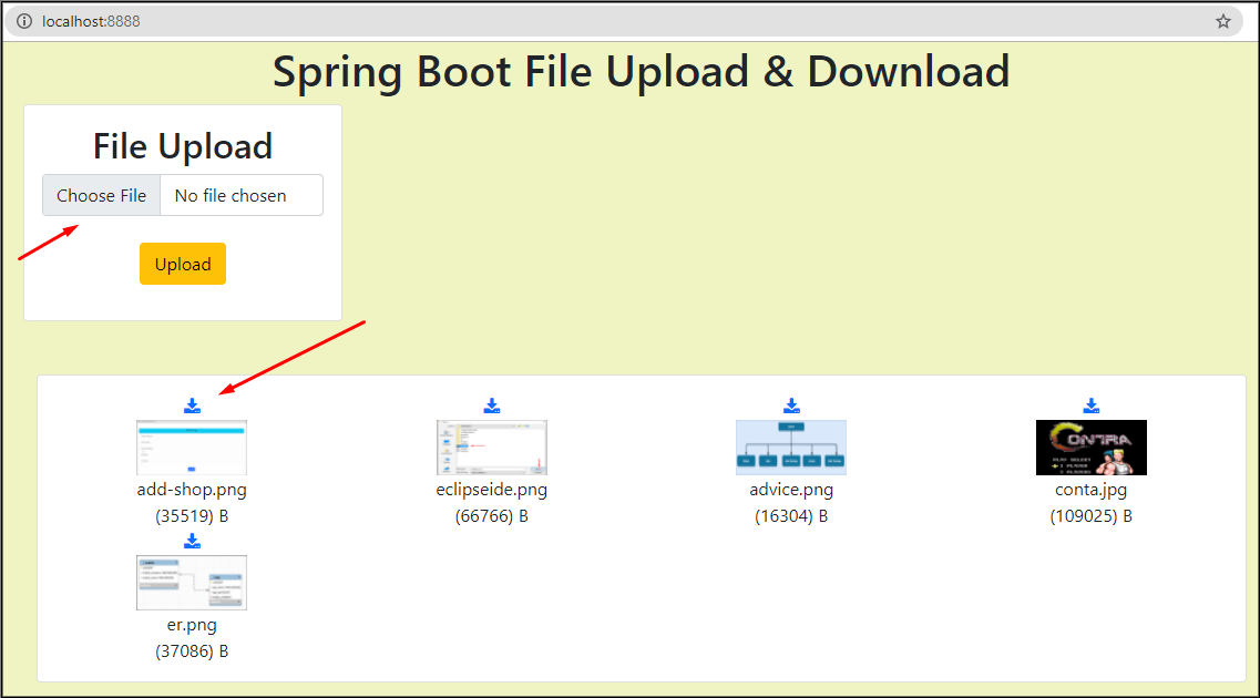 Spring Boot Upload and Download File Example using Thymeleaf Codebun