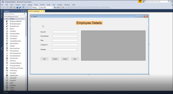 CRUD Operation in C# Windows Application – Codebun