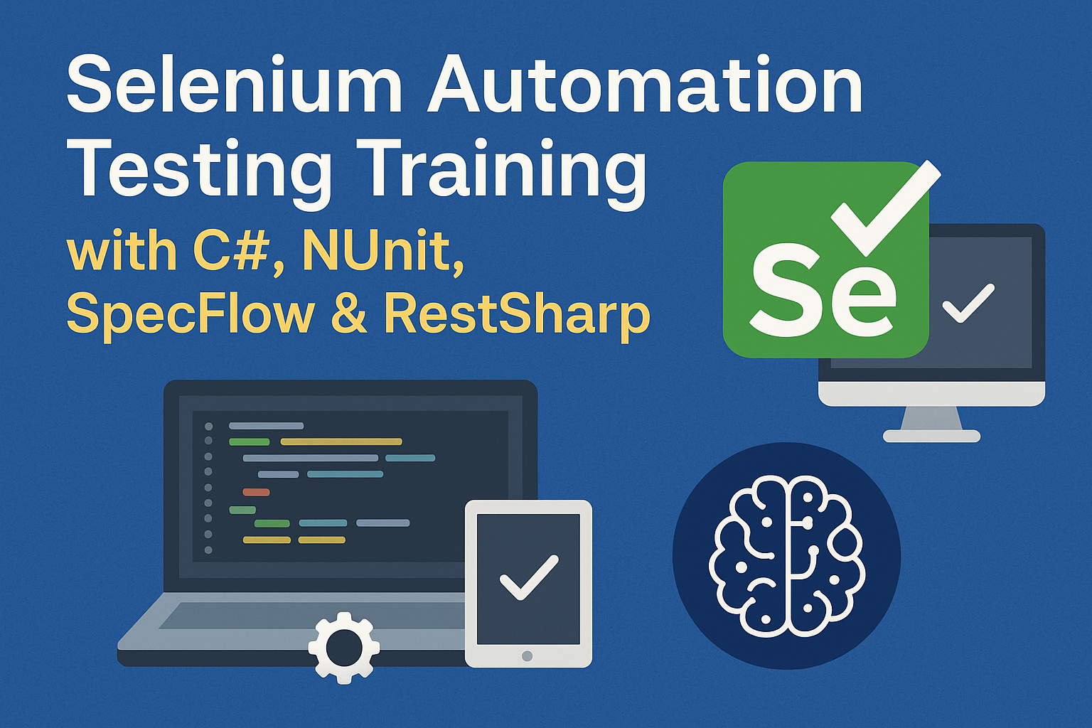 Selenium with C#, NUnit, SpecFlow, and RestSharp Training Program