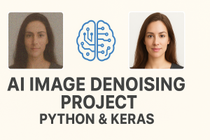 Image Denoising Project using Python, Keras, AI, ML, Deep Learning